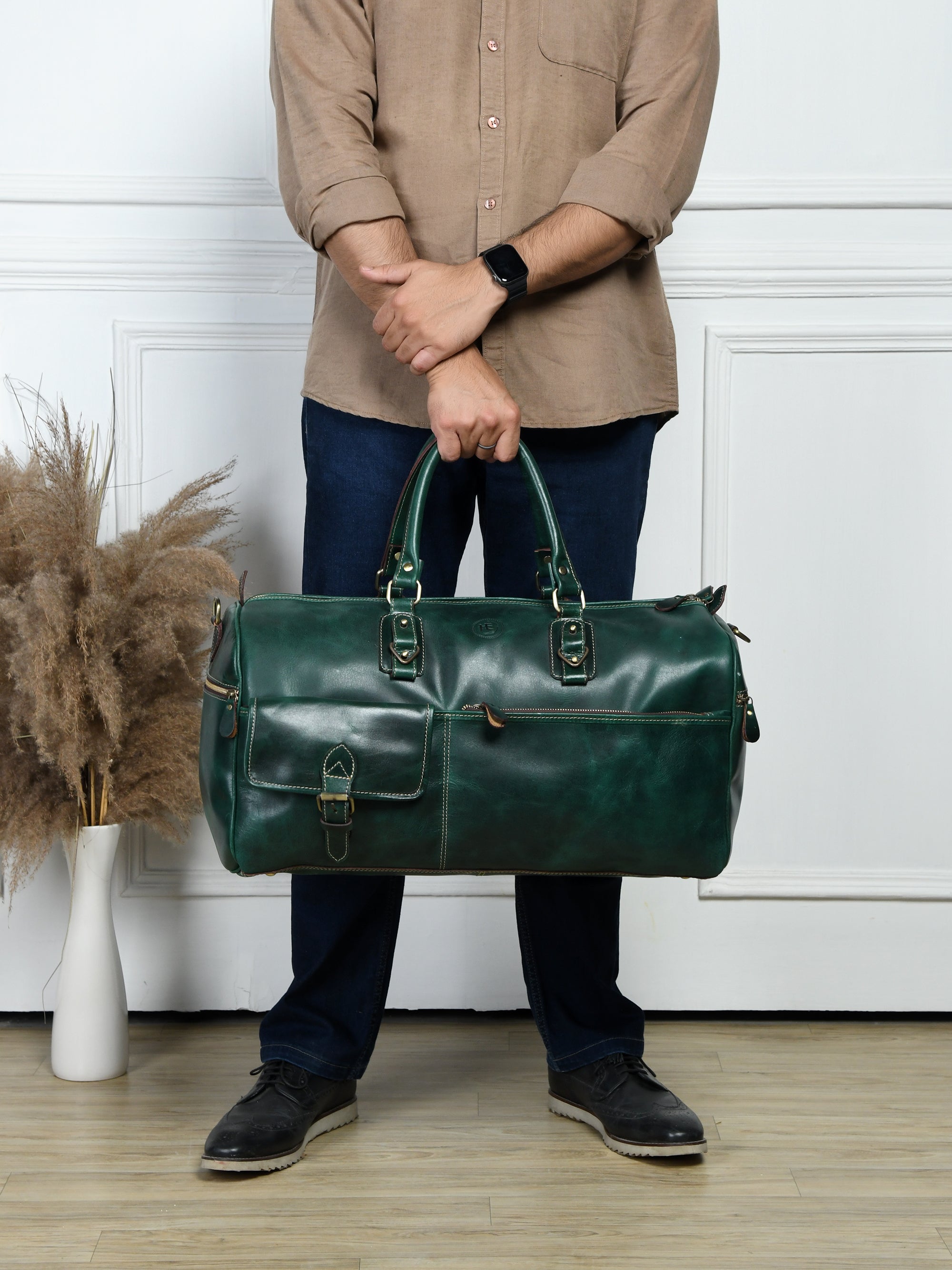 The Odyssey Leather Travel Duffel Bag